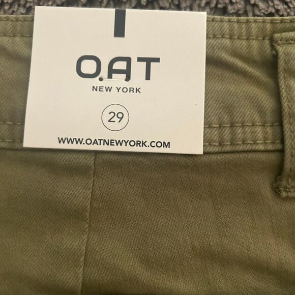 OAT NEW YORK high rise wide leg jeans in martini olive size 29 NWT - Picture 4 of 9